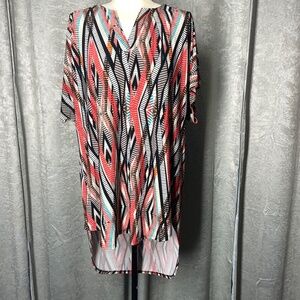 Women’s 18/20 Cato Red/Black/White Tunic Top